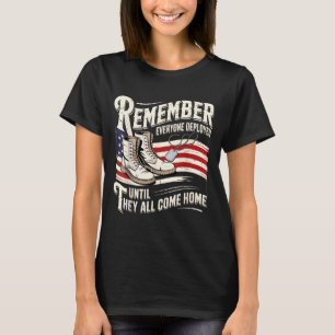 Red Friday Deployment Support Troops Wear RED T-Shirt
