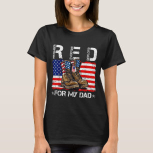Red friday for dad flag remember everyone deployed T-Shirt