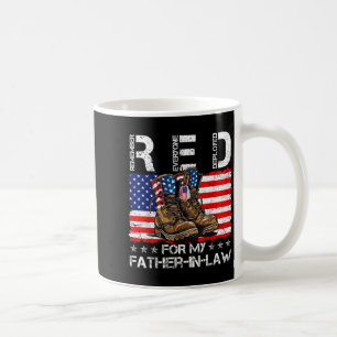 Red friday for father-in-law remember everyone coffee mug