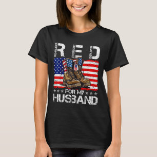 Red friday for my husband flag us remember everyon T-Shirt