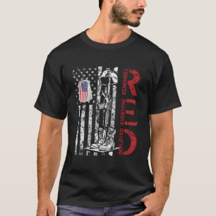 Red Friday Military Deployed Army Soldier Us Flag  T-Shirt