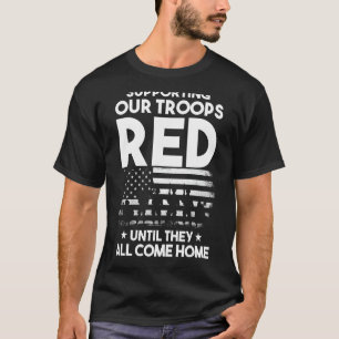 Red Friday Military Shirt Supporting Our Troops Pa