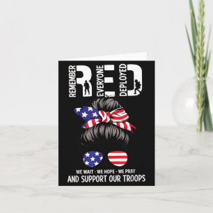 Red Friday Military Support - Remember Everyone Card