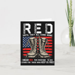 Red Friday Military Support - Remember Everyone Card