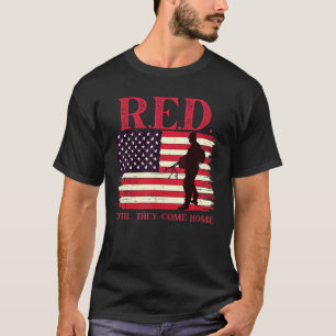 Red friday military until they all come home soldi T-Shirt