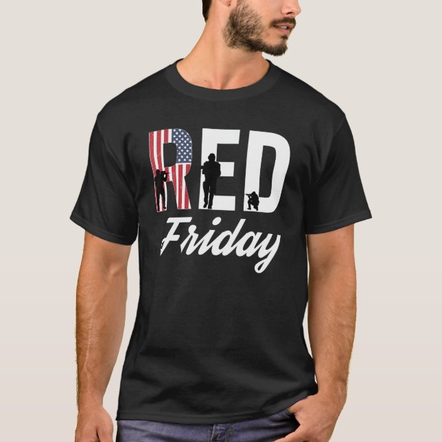 Red Friday R.E.D. Remember Everyone Deployed Shirt (Front)