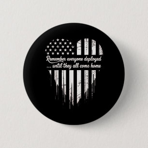 Red Friday Remember Everyone Deployed American 6 Cm Round Badge