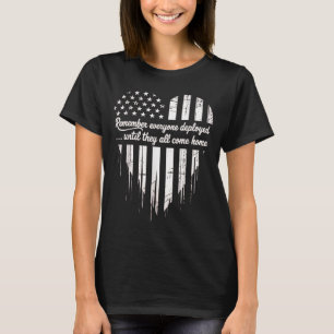 Red Friday Remember Everyone Deployed American T-Shirt