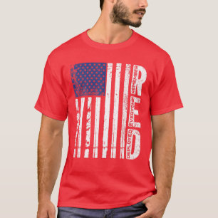 RED Friday Remember Everyone Deployed US Flag Army T-Shirt