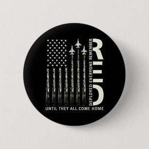 RED Friday Until Come Home Military American Flag 6 Cm Round Badge