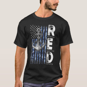 Red Friday Veterans Day Us Navy Support All Us Ve T-Shirt