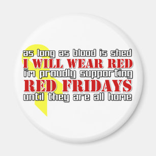Red Fridays Magnet