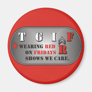 Red Fridays Magnet