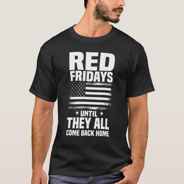 Red Fridays Military Shirt Remember The Deployed P (Front)