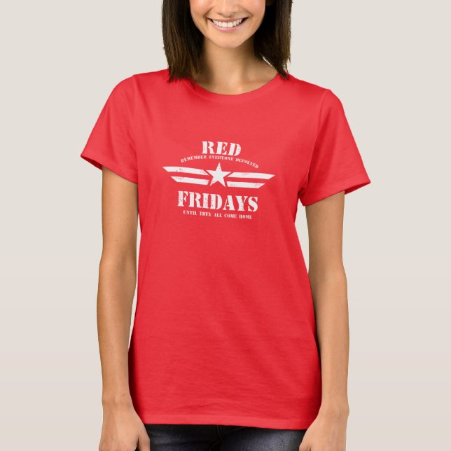 RED Fridays Remember Everyone Deployed T-Shirt (Front)