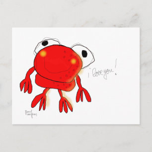 'red frog' postcard