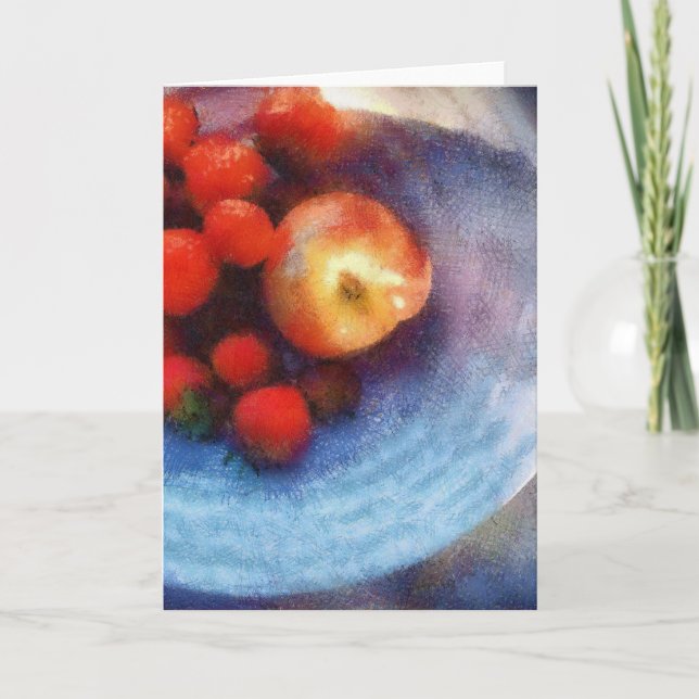Red Fruit in White Bowl Card (Front)