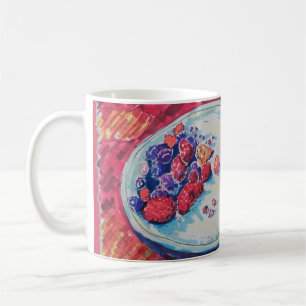 Red Fruits Bowl Coffee Mug