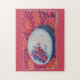 Red Fruits Bowl Jigsaw Puzzle