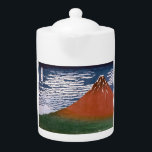 Red Fuji, Aka Fujiyama Volcano Katsushika Hokusai<br><div class="desc">The scene captured in the Japanese woodblock print, "Fine Wind, Clear Morning" (also known as "Red Fuji" or "Aka Fuji"), is a breathtaking display of Mount Fuji bathed in the vibrant hues of sunrise. This artwork is part of Katsushika Hokusai's famed series, "Thirty-six Views of Mount Fuji, " created between...</div>