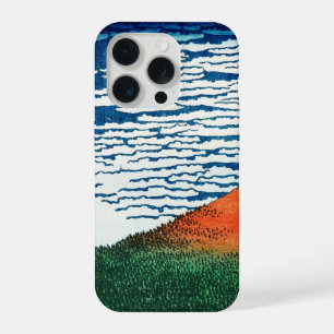 Red Fuji drawing Kanagawa Hokusai iPhone 15 Pro Case