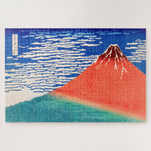 Red Fuji Hokusai Jigsaw Puzzle