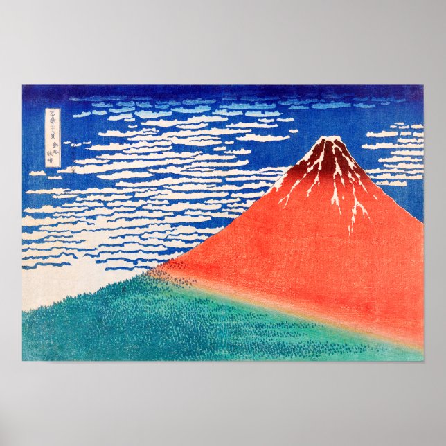 Red Fuji | Hokusai | Poster (Front)