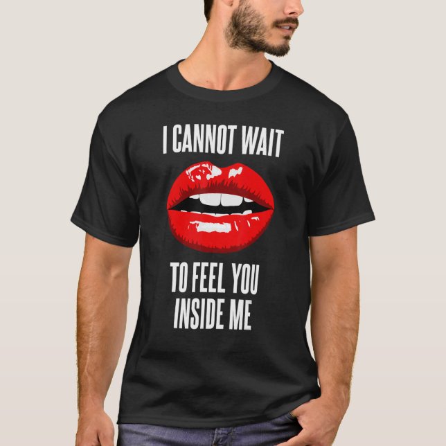Red Full Lips Graphic Evil Girl T-Shirt (Front)