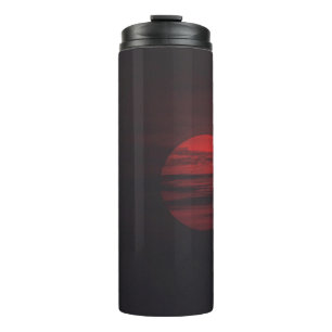 RED FULL MOON VIEW THERMAL TUMBLER