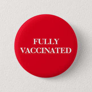 Red Fully Vaccinated Button