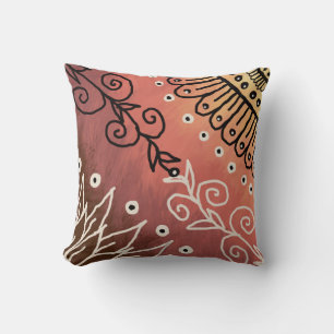Red Funny Art Pattern Cushion