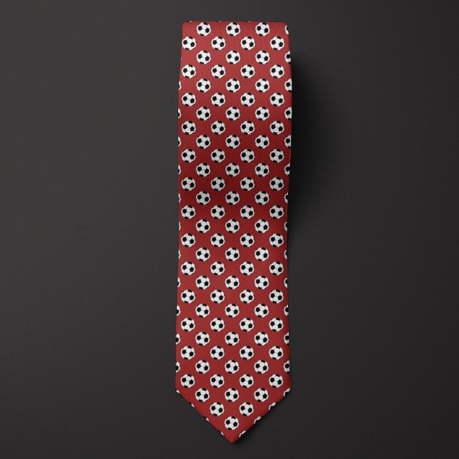 Red Futbol Soccer Ball Tie (Creator Uploaded)