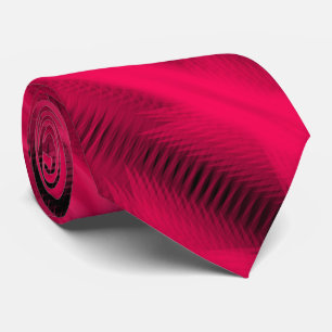 Red Futuristic Abstract Diagonal Pattern Art Tie
