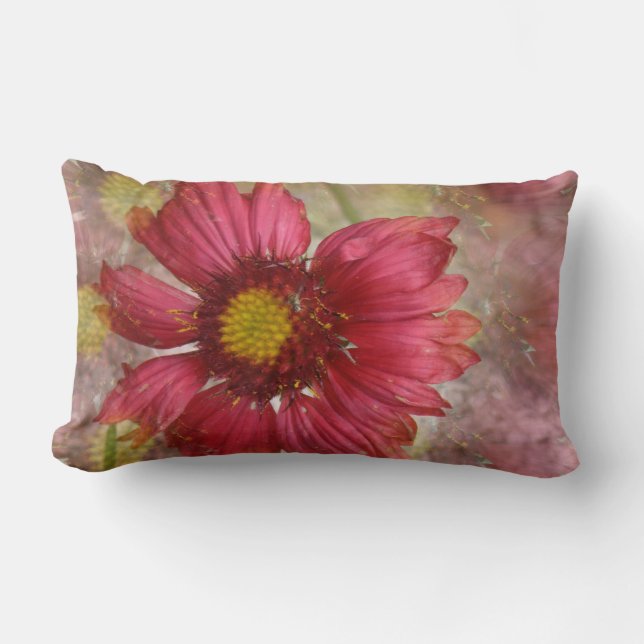 Red Gaillardia Pillow (Front)