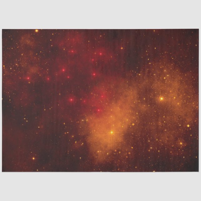 Red Galaxy Series Design 2 Tissue Paper (Front)