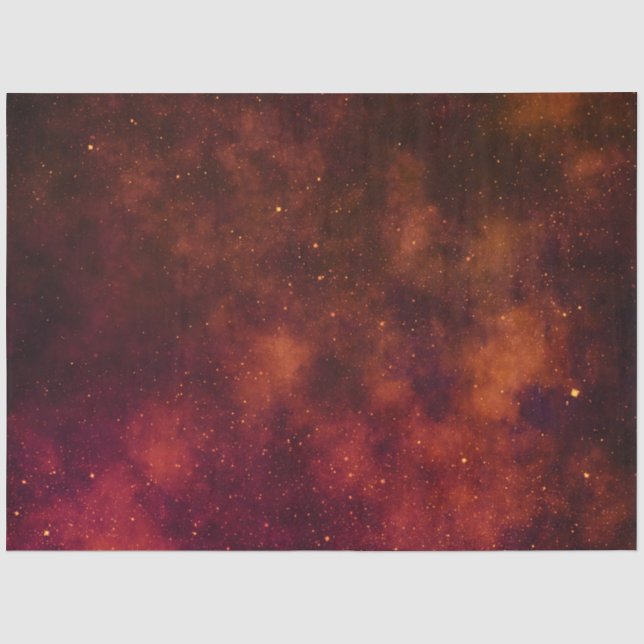 Red Galaxy Series Design 3 Tissue Paper (Front)