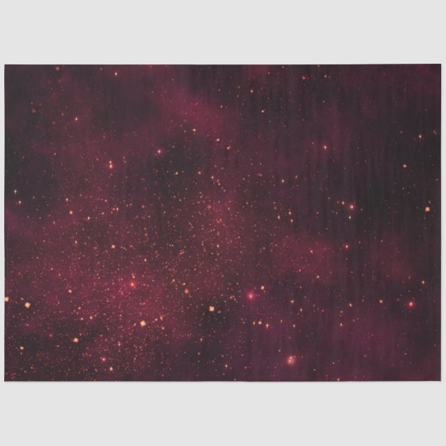 Red Galaxy Series Design 8 Tissue Paper (Front)