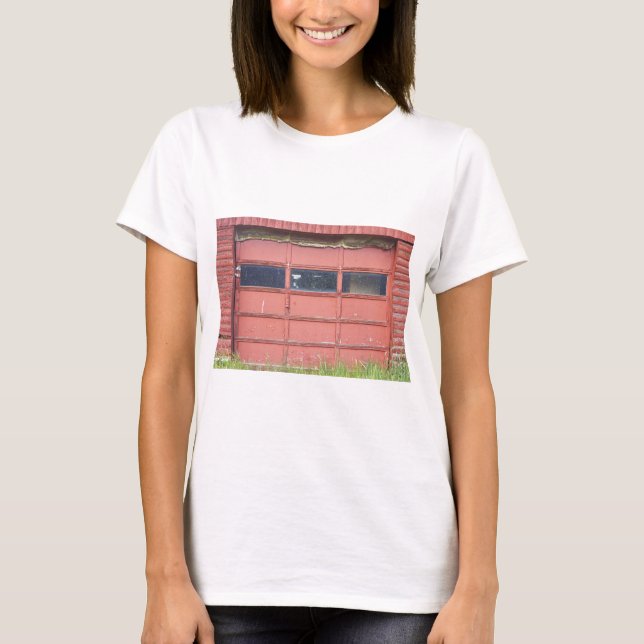 Red Garage Door T-Shirt (Front)