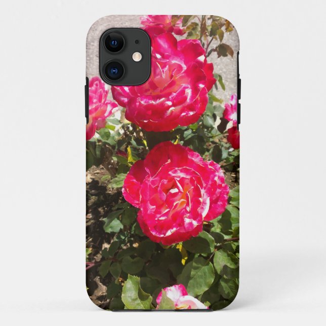 Red Garden Roses Case-Mate iPhone Case (Back)