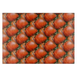 Red Garden Tomatoes Nature Art Pattern Cutting Board