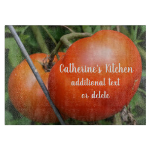 Red Garden Tomatoes Personalised Cutting Board