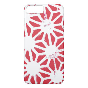 Red geometric pattern iPhone 8 plus/7 plus case