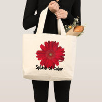 Red Gerber Daisy Close-Up Photograph Reusable