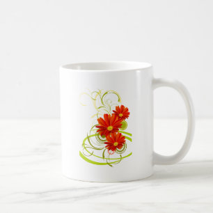 Red Gerbera Daisy Coffee Mug