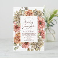 Red Gerbera & White Dahlia Baby Shower by Mail