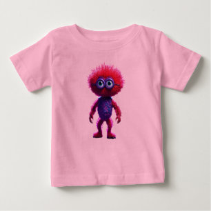 "Red Germ Monster Baby T-Shirt" Baby T-Shirt