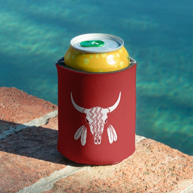Red Ghost Dance Buffalo can cooler (In Situ Pool)