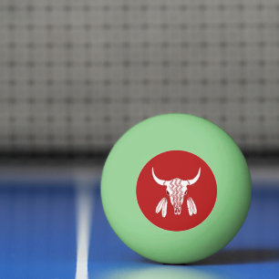 Red Ghost Dance Buffalo gg 1 star ping pong ball