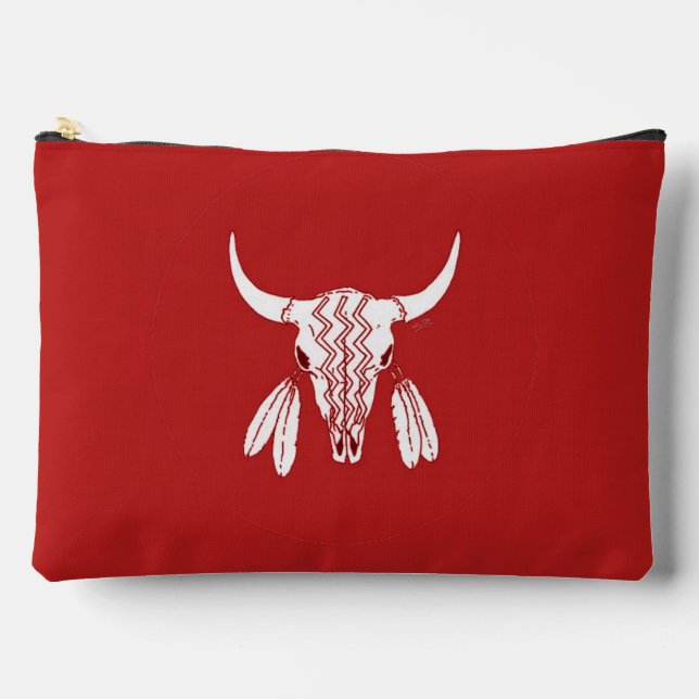 Red Ghost Dance Buffalo pouch (Front)