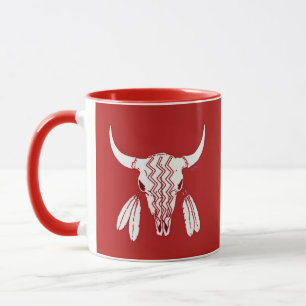 Red Ghost Dance Buffalo red combo mug